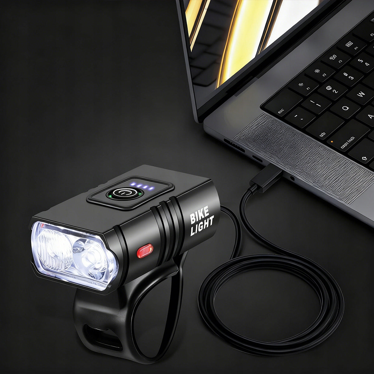 Powerful BICYCLE LIGHT LED light 1000lm flashlight 5600mA FRONT REAR Brand Univertel
