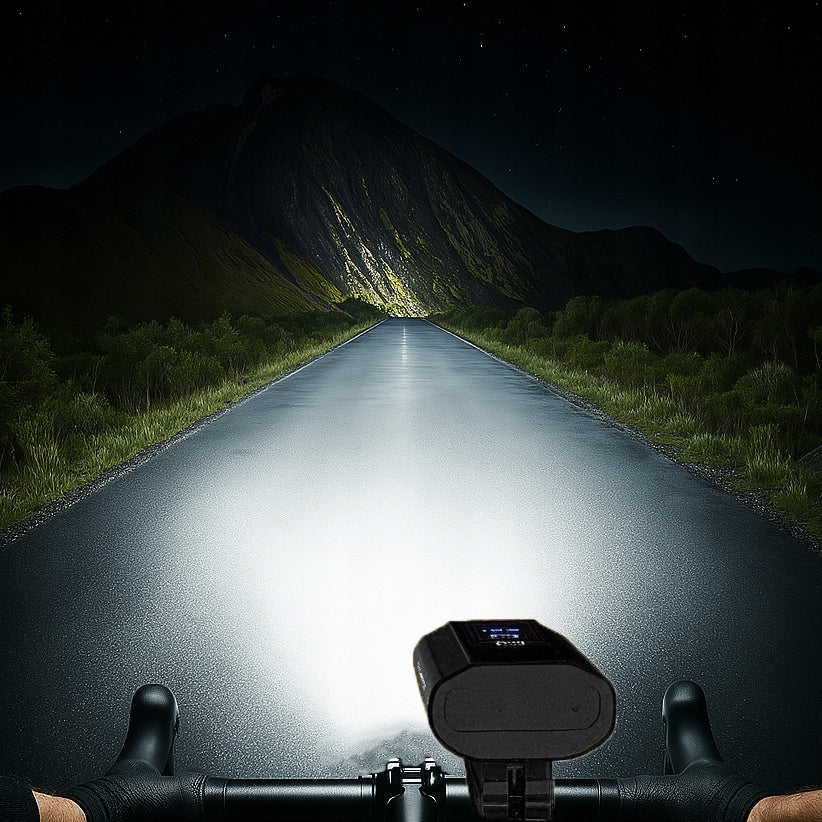 Powerful BICYCLE LIGHT LED light 1300lm flashlight 5600mA FRONT REAR POWERBANK Manufacturer code LAMPKA ROWEROWA 05614