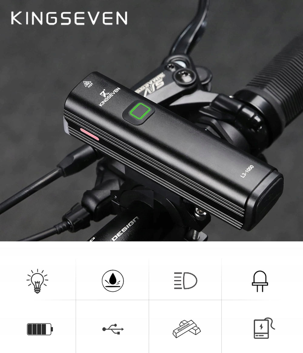 Powerful BICYCLE LIGHT LED light front 1000lm flashlight 4800mAh BICYCLE EAN (GTIN) 5902659174857