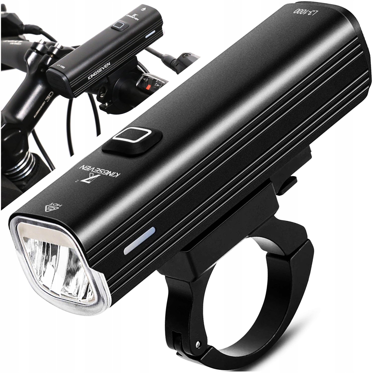 Powerful BICYCLE LIGHT LED light front 1000lm flashlight 4800mAh BICYCLE
