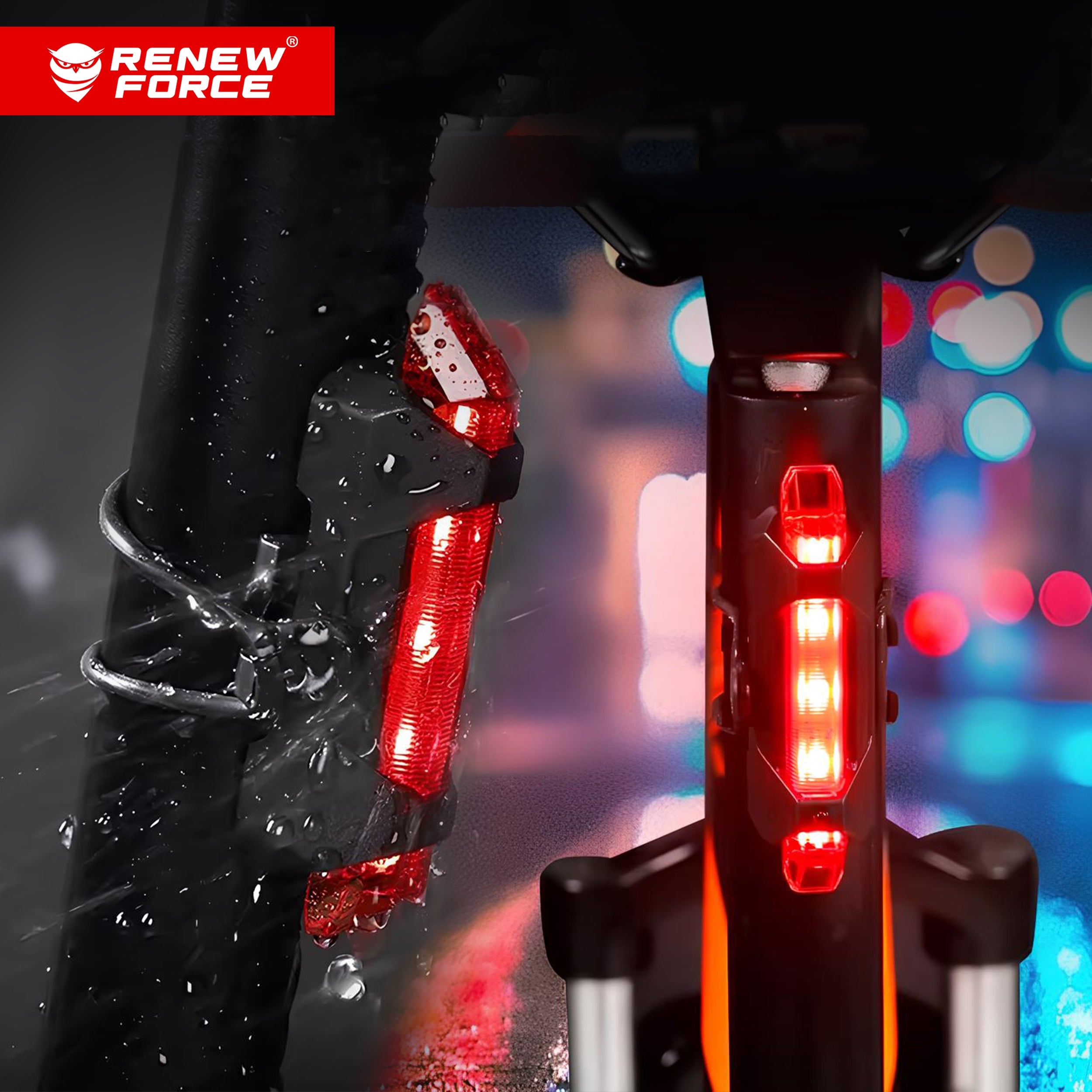 Powerful BICYCLE LIGHT LED light front 1300lm flashlight 5400mAh BICYCLE SET Model ROWEROWE OŚWIETLENIE USB POWERBANK 1