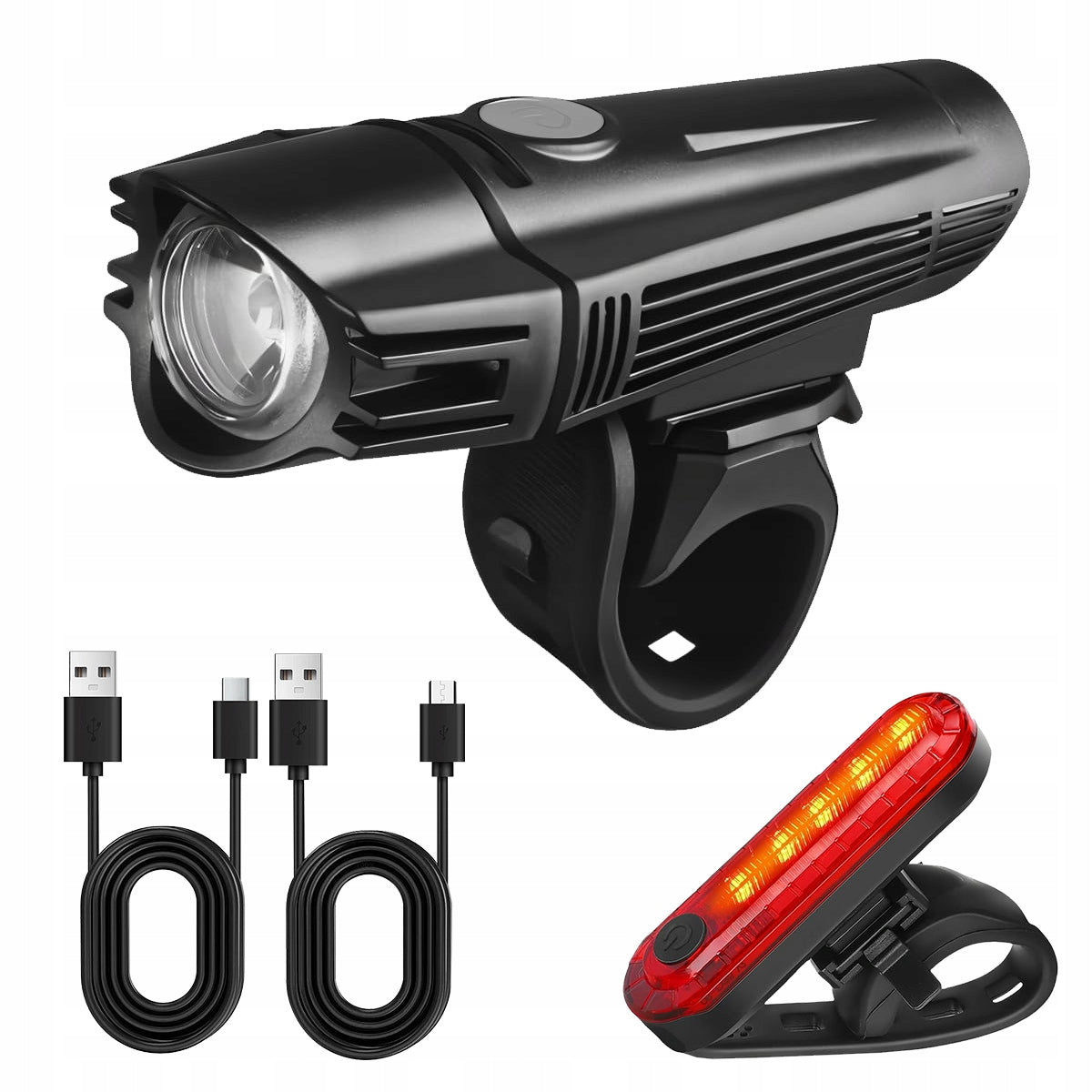 Powerful BICYCLE LIGHT LED light front rear flashlight 2000mAh BICYCLE SET Brand no brand