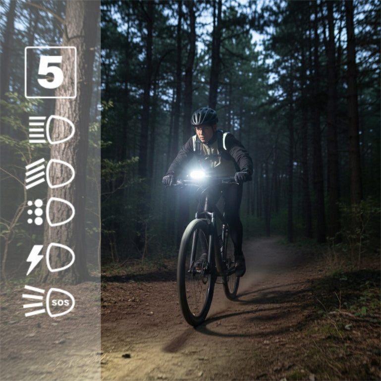 Powerful Bicycle Front Light 1200lm LED PowerBank Light 5200mAh DEDRA Manufacturer code L0931