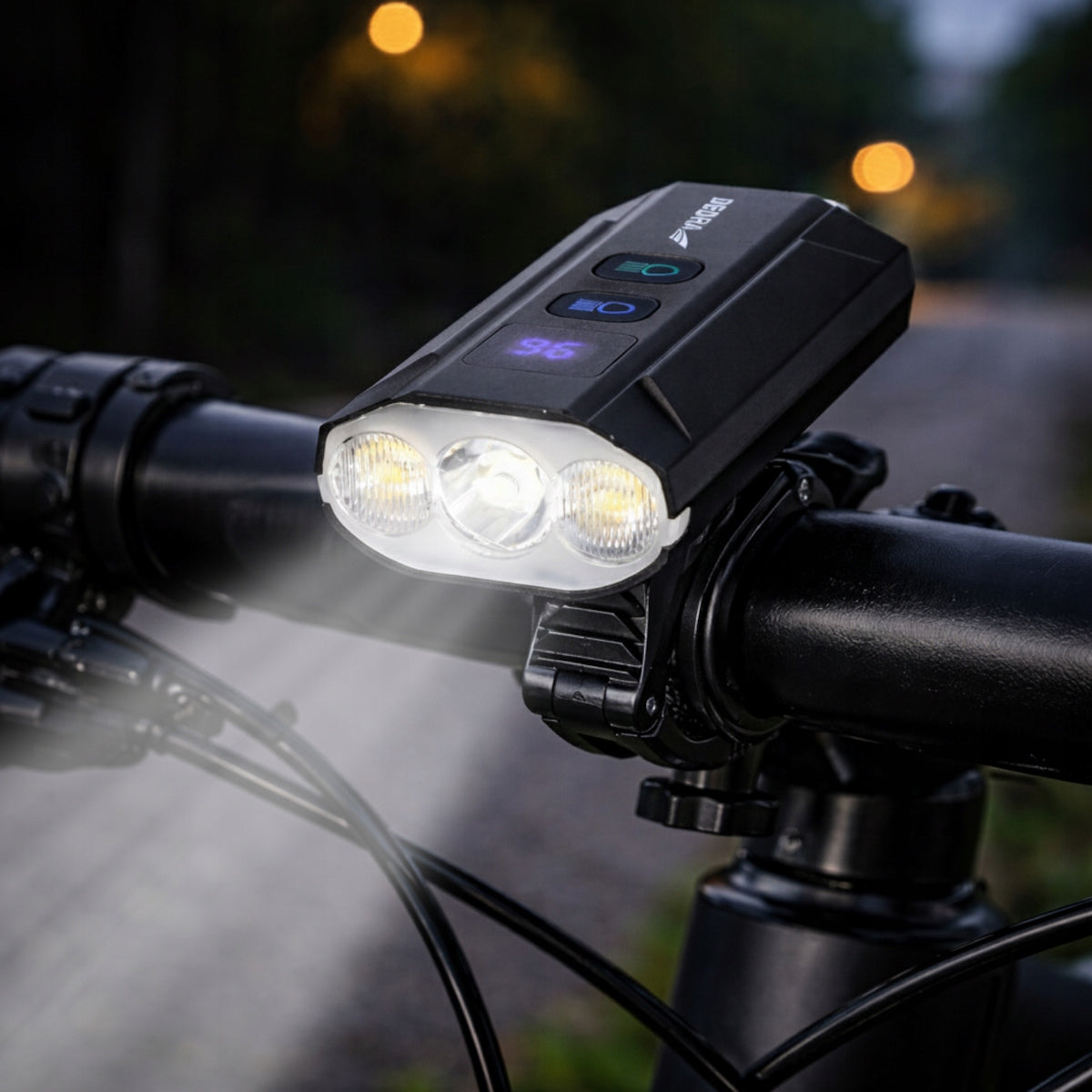 Powerful Bicycle Front Light 1200lm LED PowerBank Light 5200mAh DEDRA Model L0931