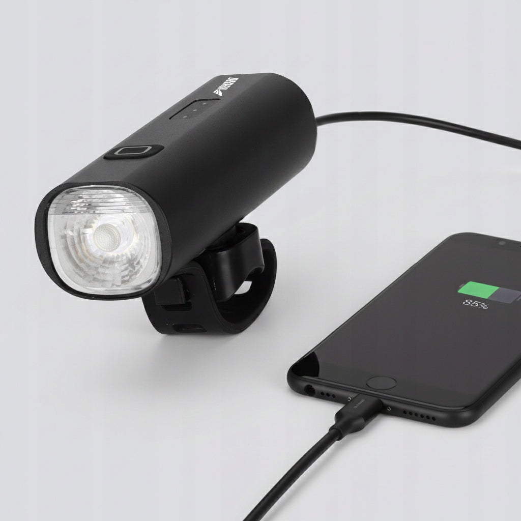 Powerful Bicycle Front Light 800lm LED PowerBank Light 5000mAh DEDRA Model L0930