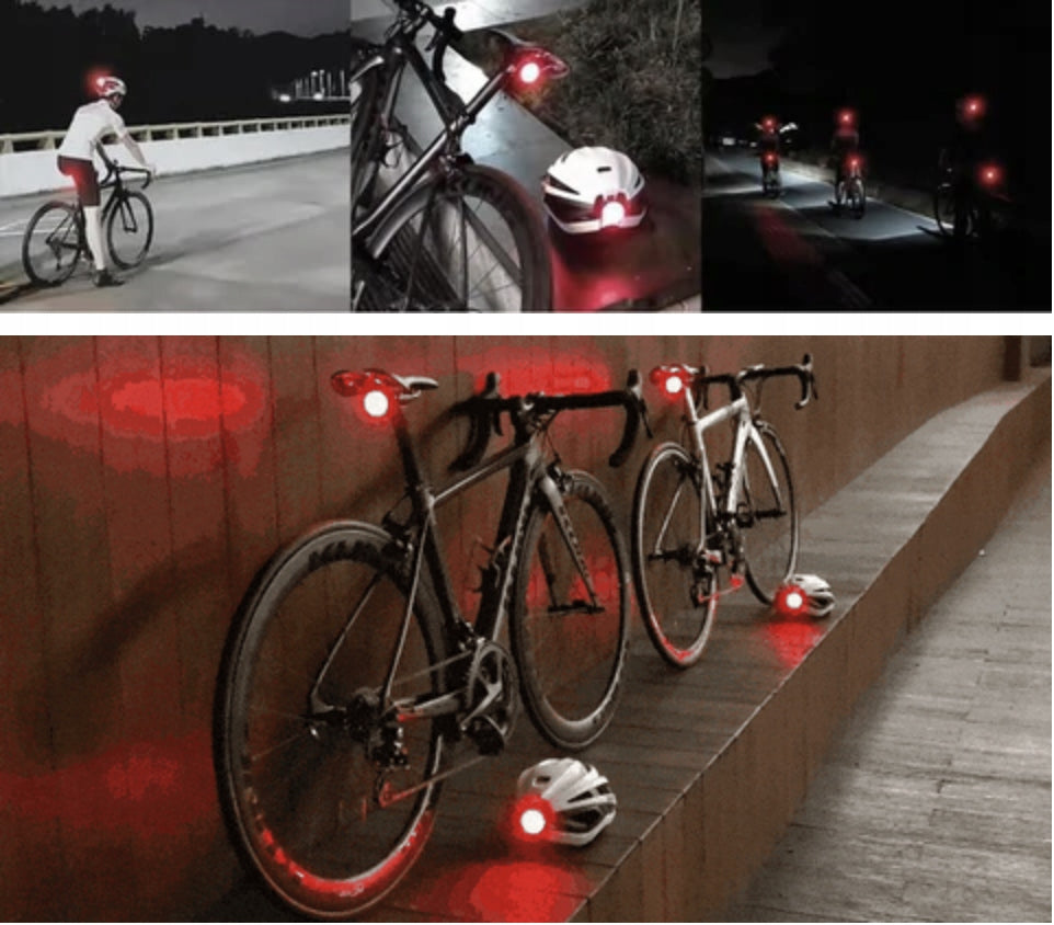 Powerful Bicycle Rear Light Smart Braking Signaling App Light beam 60 lm
