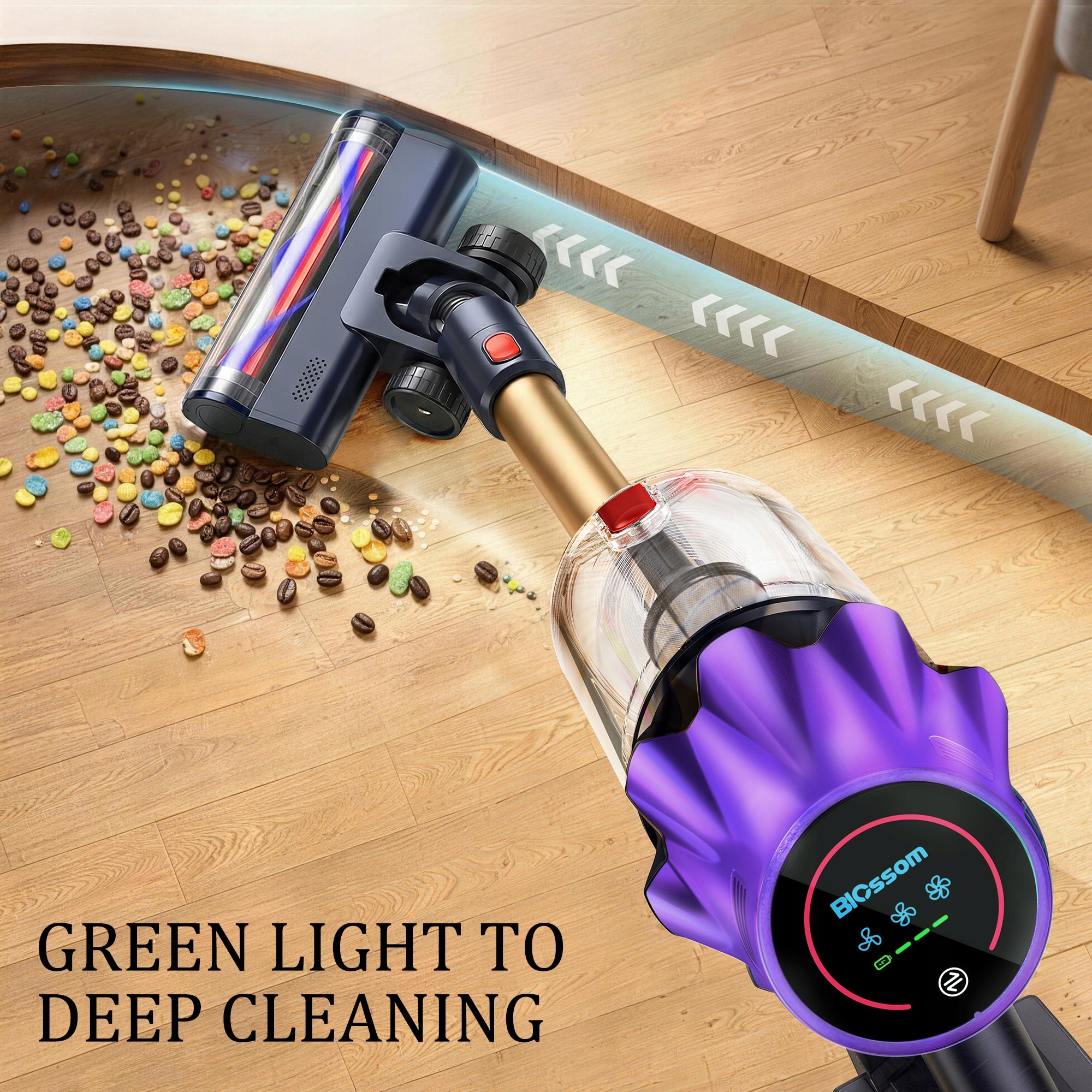 Powerful Cordless Vertical Vacuum Cleaners Blossom V20 650W 55000PA Model V20 650W 55000PA