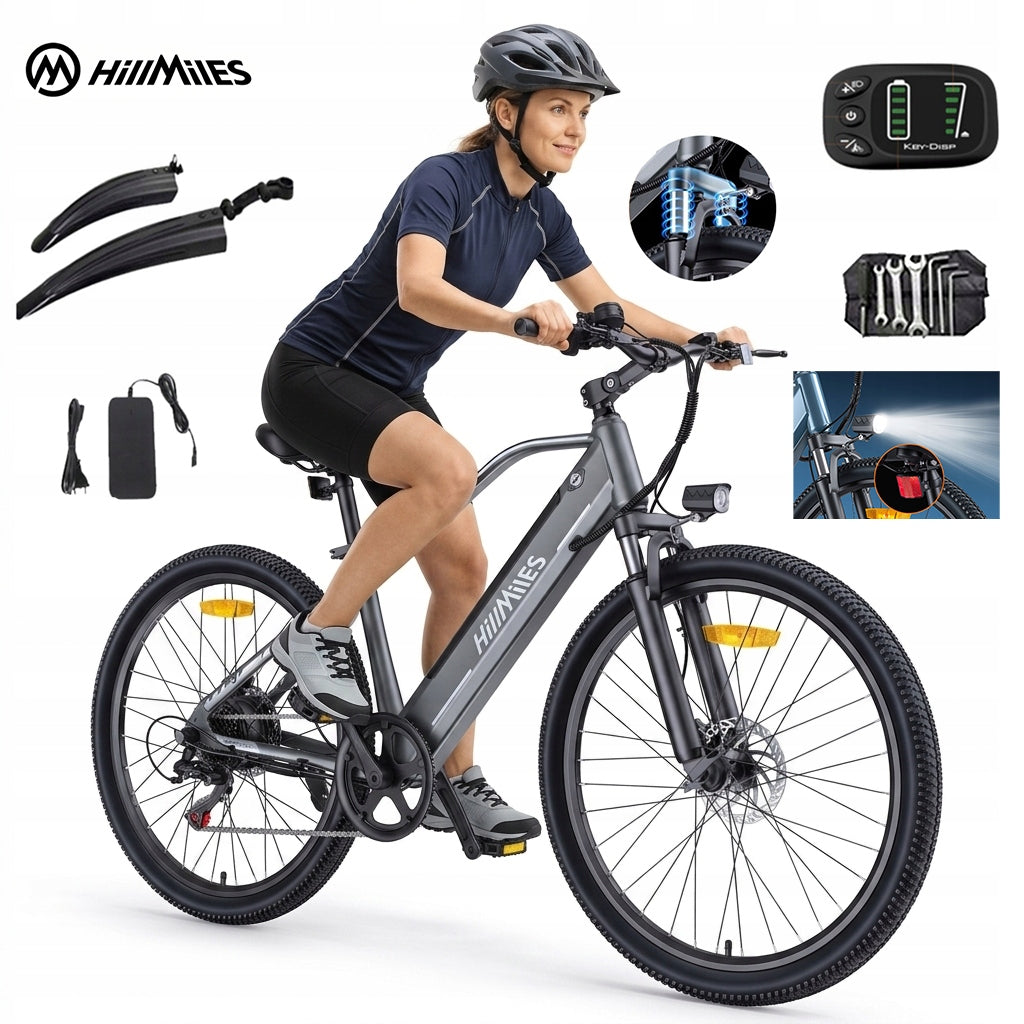 Powerful Electric Bike HillMiles MileTrail1 250W 13AH 25KM/H 100KM 26*1.95