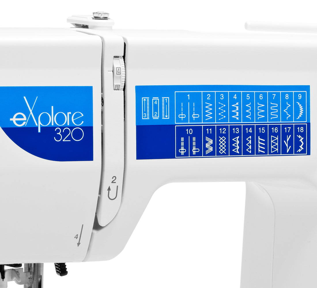 Powerful Elna 320eX mechanical sewing machine + freebie Dominant color white