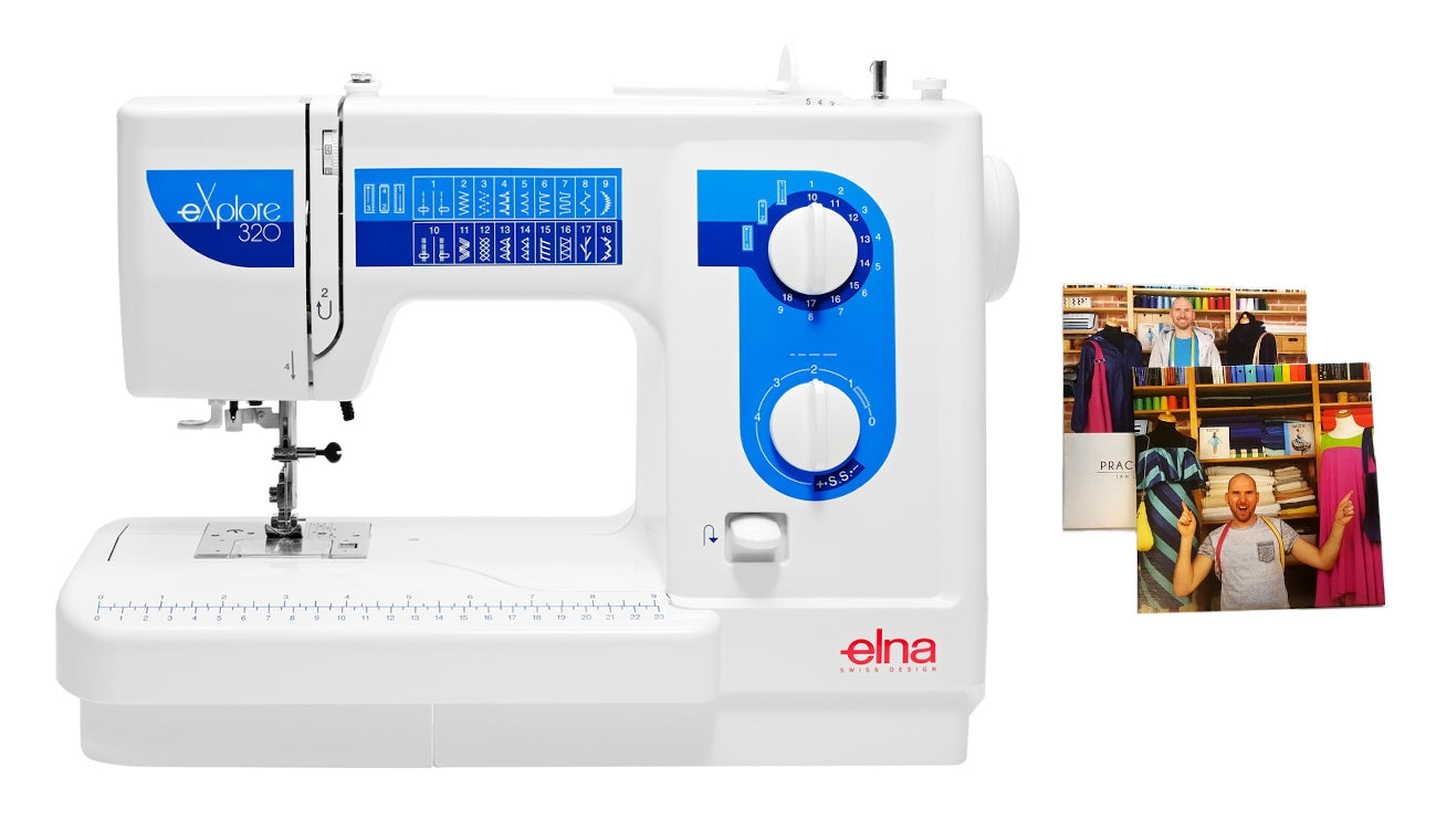 Powerful Elna 320eX mechanical sewing machine + freebie