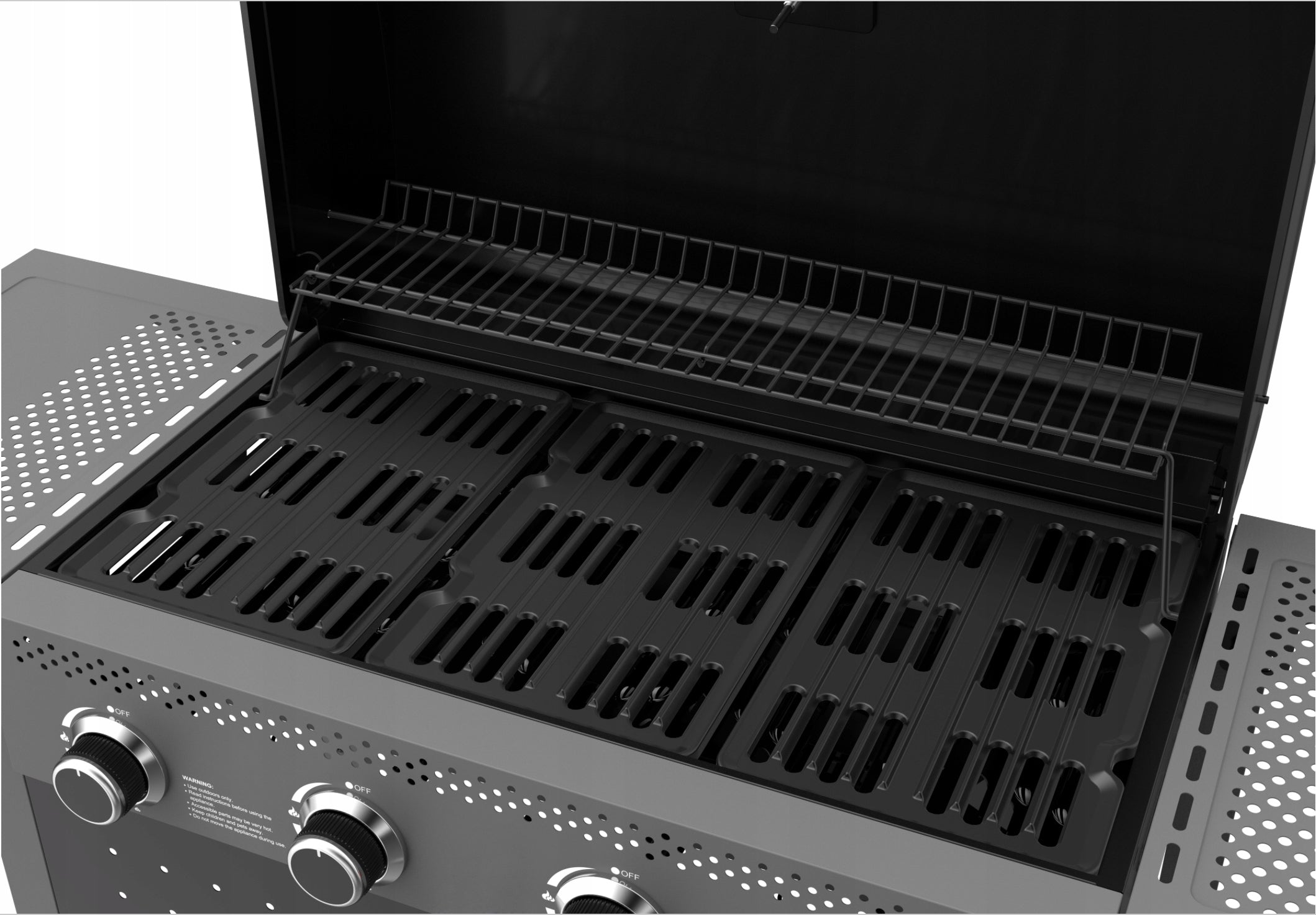 Powerful Garden Gas Grill 4 Burners Corciano Camila 10KW Weight 30 kg