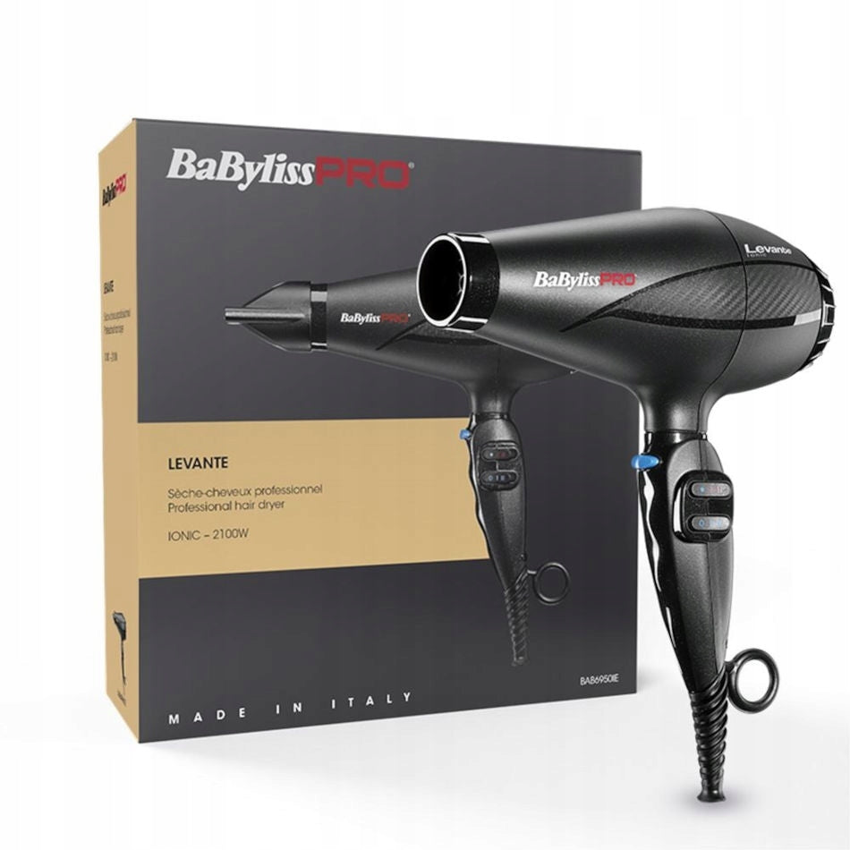 Powerful Hair Dryer Babyliss Pro Levante HQ 2100W Compact Ionization Packaging status original