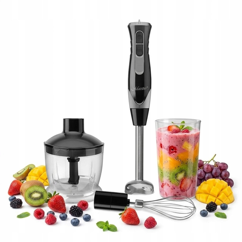 Powerful Hand Blender 500W Set Beater Shredder Maestro MR-566