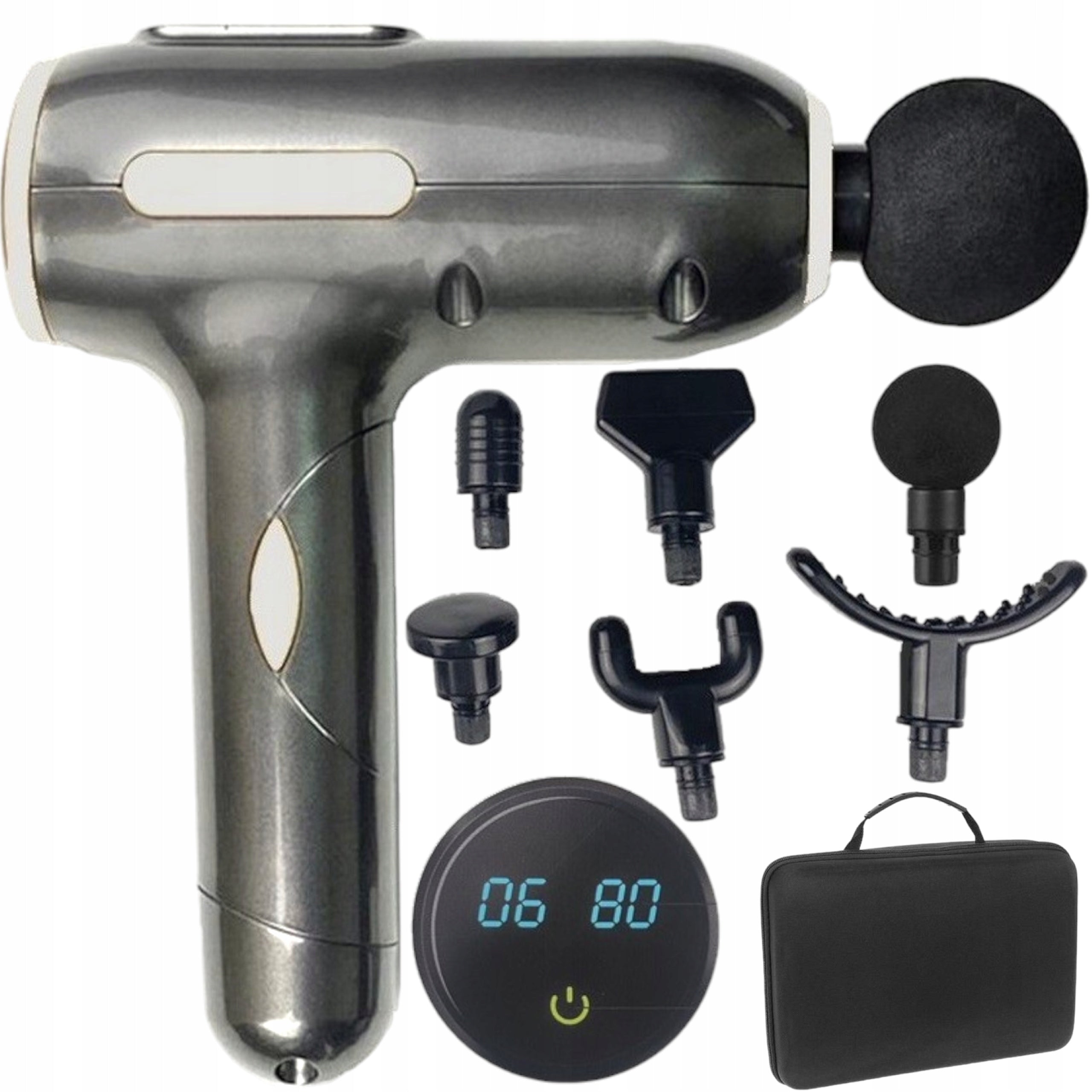 Powerful Hand Massager Massage Gun Set of 7 Pro Tips