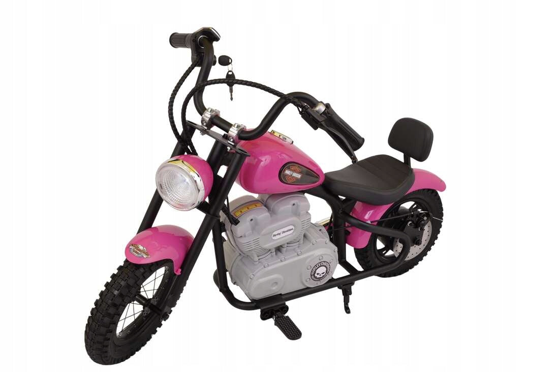 Powerful Harley Wide Glide Pink 36V AIR motor up to 80kg up to 23 km/h! Brand LEAN Toys