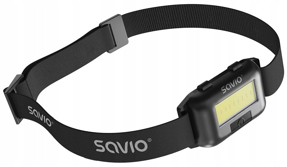 Powerful LED Headlamp for Battery on Elastic Band SAVIO Headlamp Brand Savio
