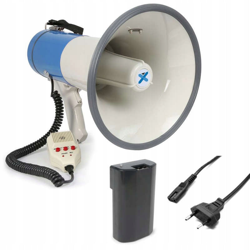 Powerful Large Megaphone with 65W USB MP3 AUX Battery Brand Vonyx