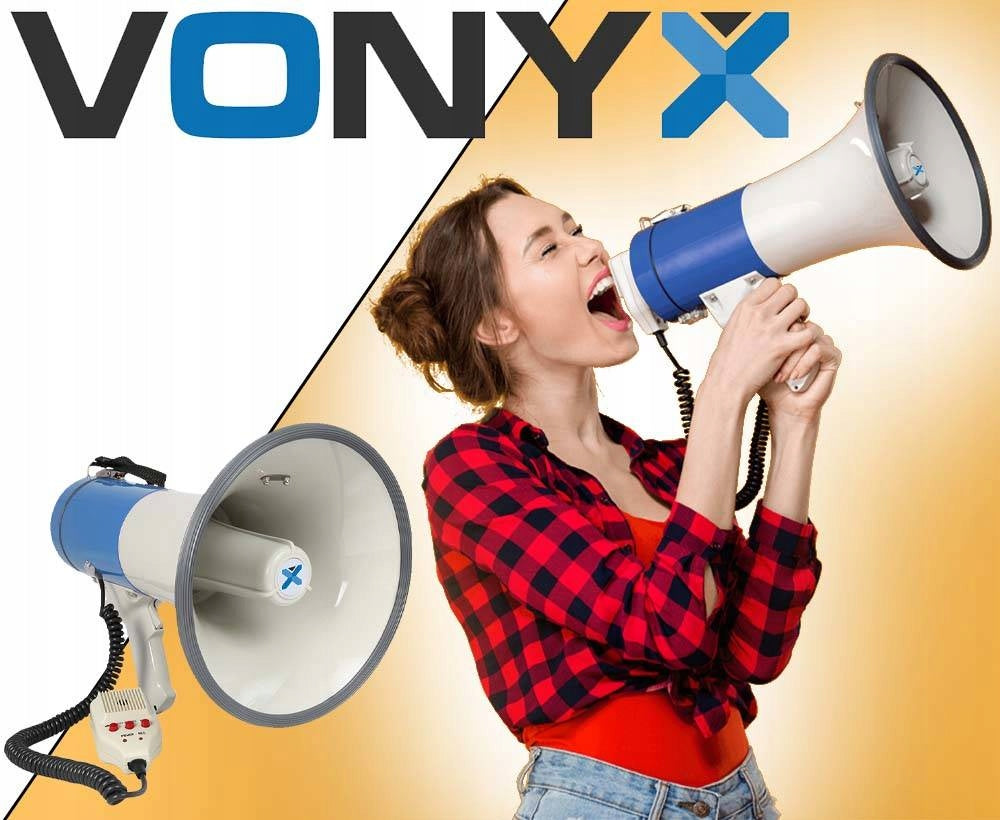 Powerful Large Megaphone with 65W USB MP3 AUX Battery Model MEG065