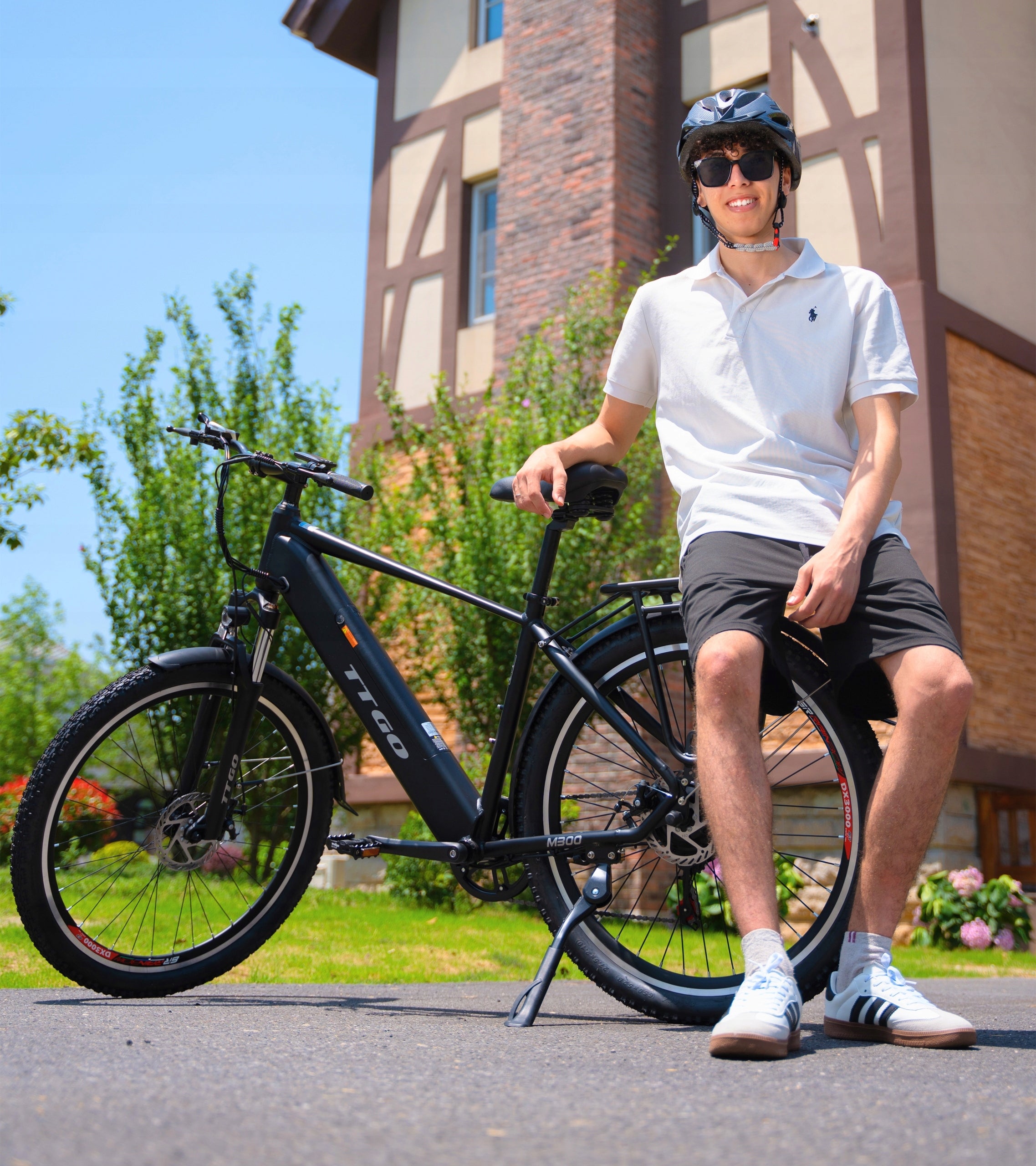 Powerful Men's/Women's Electric Bike TTGO M300 250W 36V 20AH 100HP 27,5'' Foldability partially assembled, calibrated
