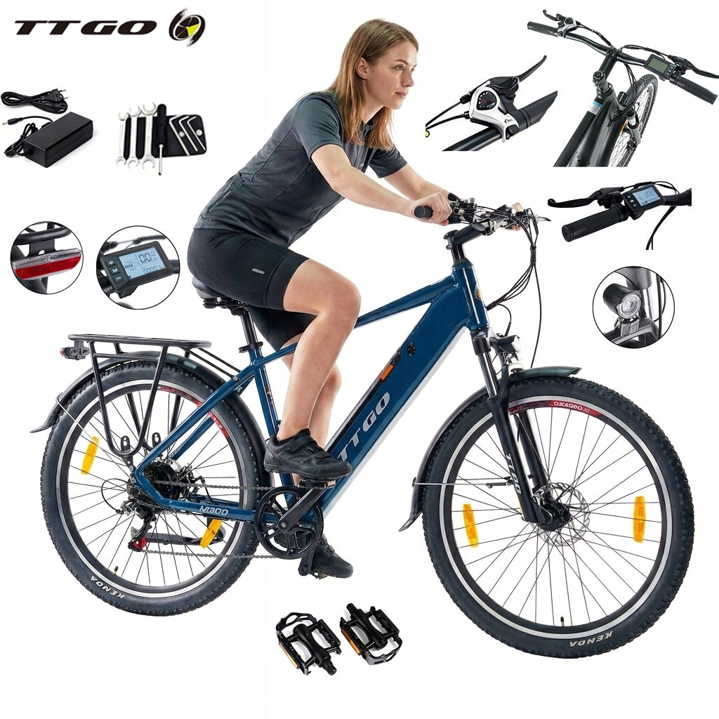 Powerful Men's/Women's Electric Bike TTGO M300 250W 36V 20AH 100HP 27,5''