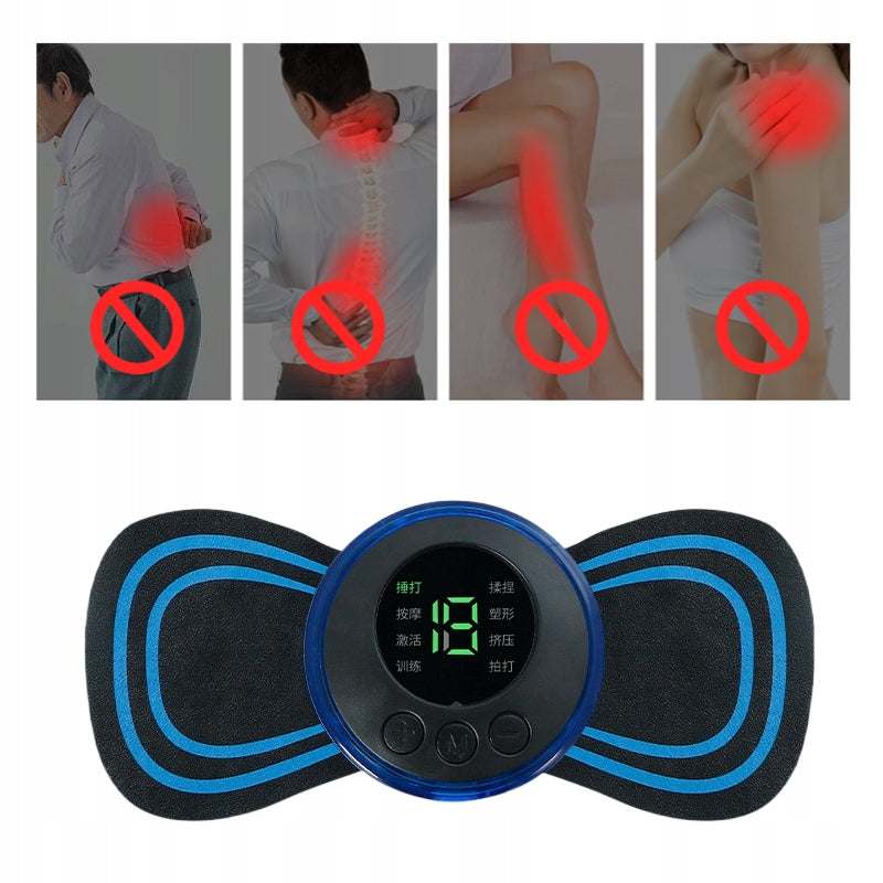 Powerful Muscle Neck Electrostimulator Massager Gel Patches Manufacturer code Uxxu7349