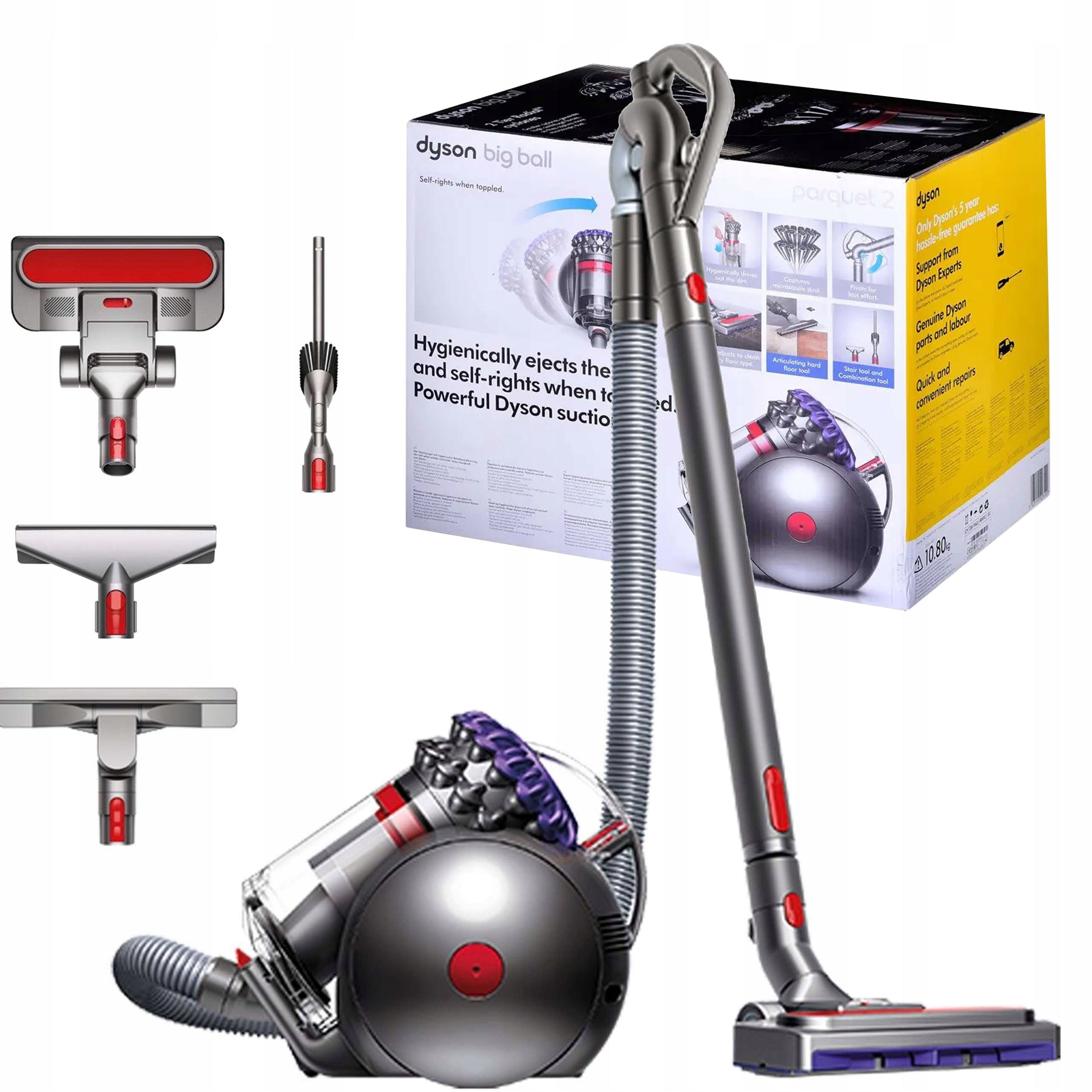 Powerful Quiet Bagless Vacuum Cleaner Dyson Big ball Parquet 2 Radial Root
