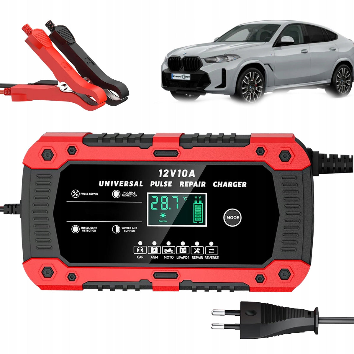 Powerful Smart Car Rectifier Battery Charger12V 10A
