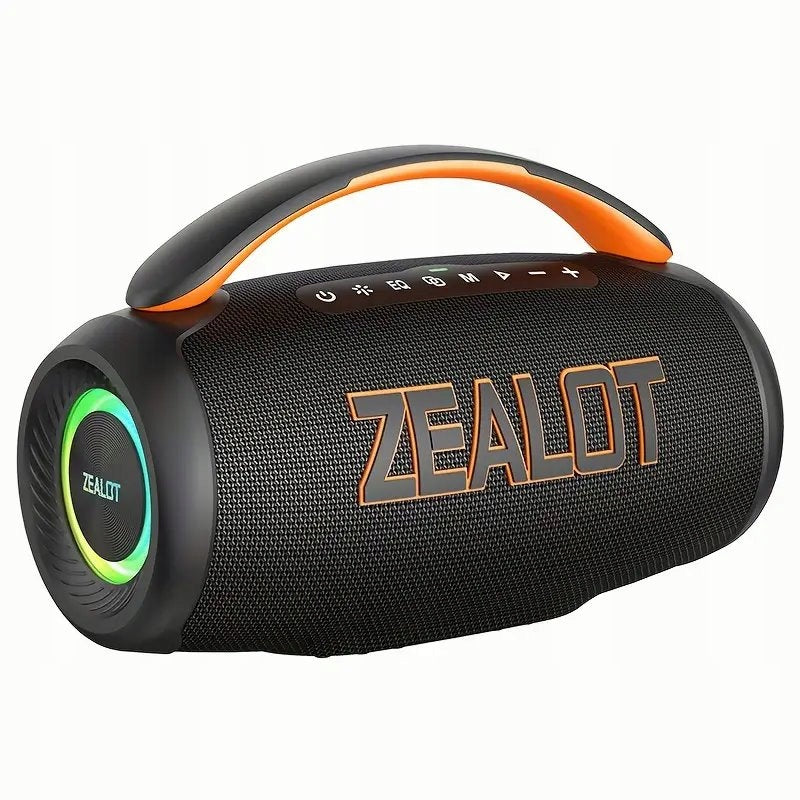 Powerful Speaker ZEALOT Bluetooth 5.3 8000mAh IPX5 RGB Bass