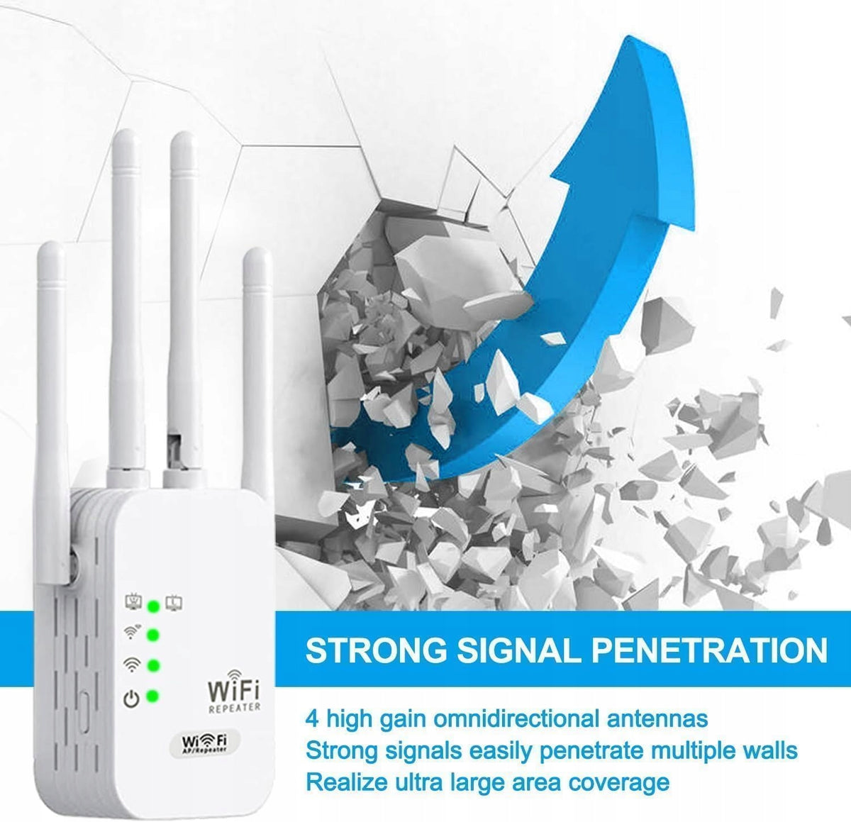 Powerful Wifi Range Signal Amplifier 5G Repeater External Extender Manufacturer no brand