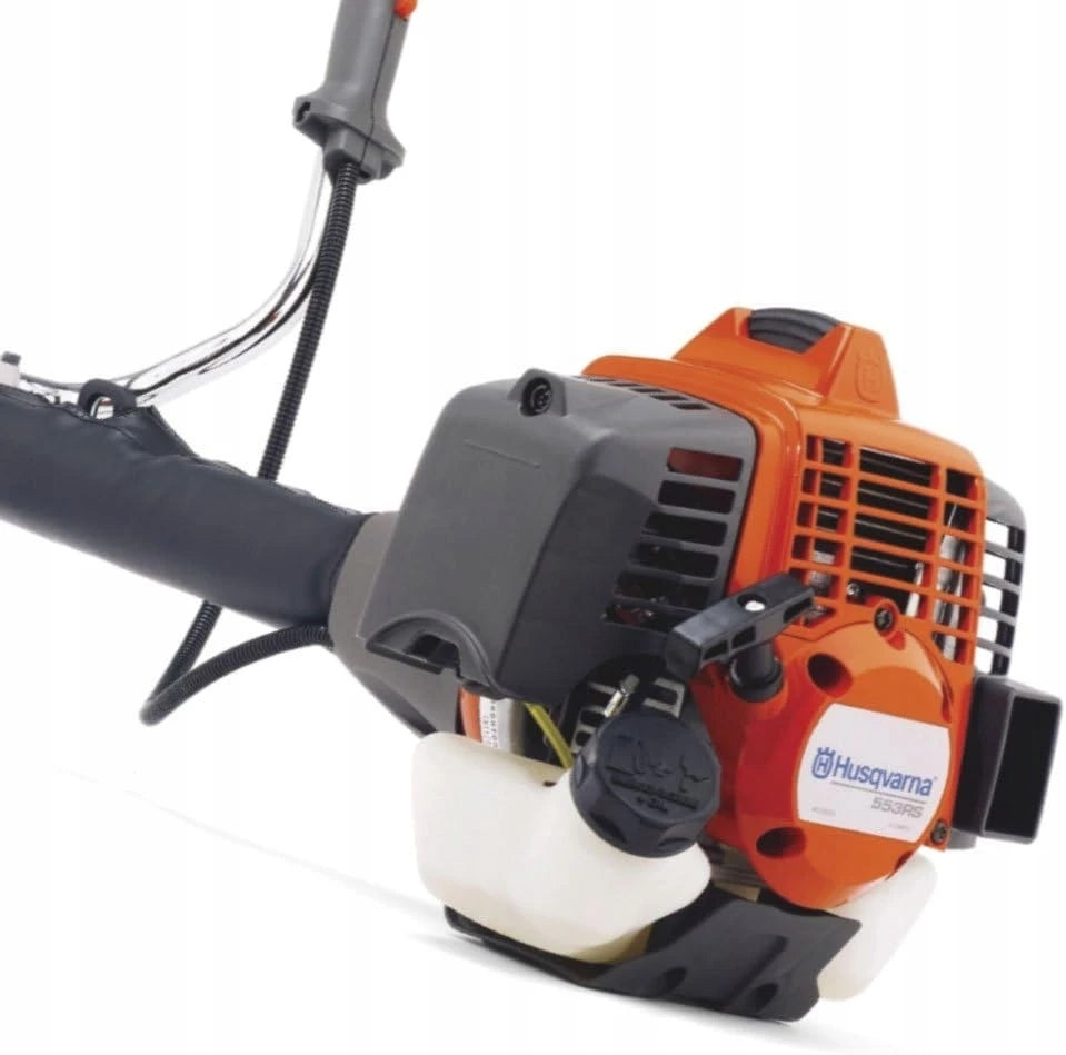 Powerful combustion trimmer Husqvarna 553RS for grass and weeds PRO Kind scythe