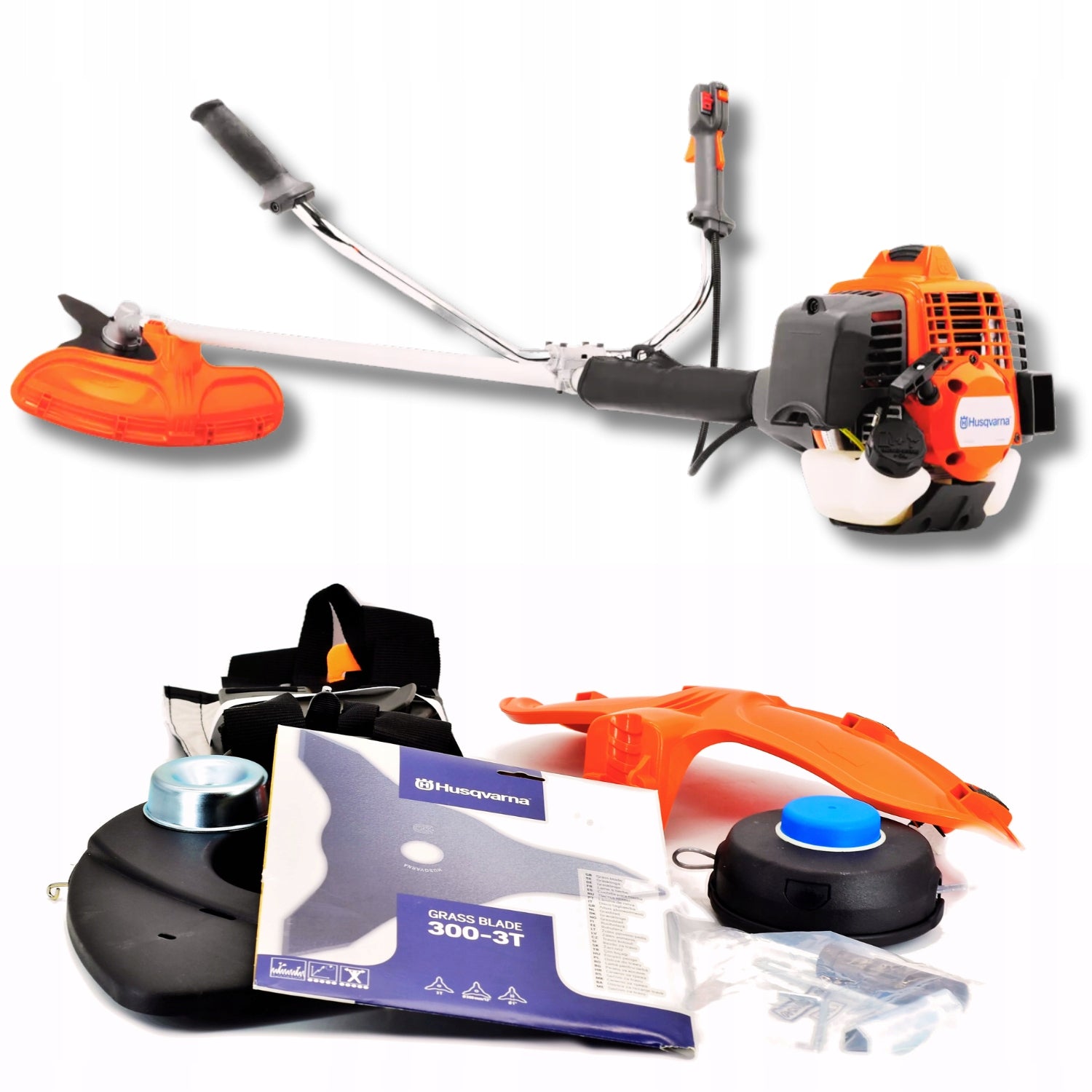 Powerful combustion trimmer Husqvarna 553RS for grass and weeds PRO
