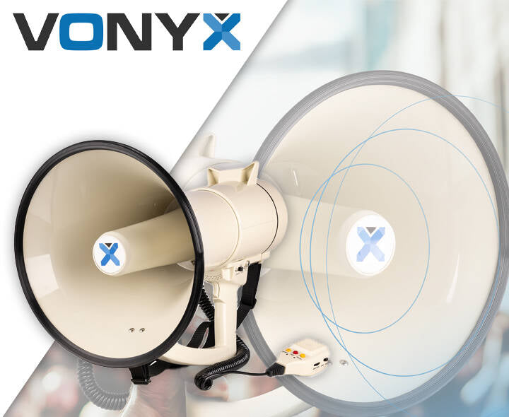 Powerful megaphone large megaphone 120W BT speaker USB rechargeable long range EAN (GTIN) 8715693347296