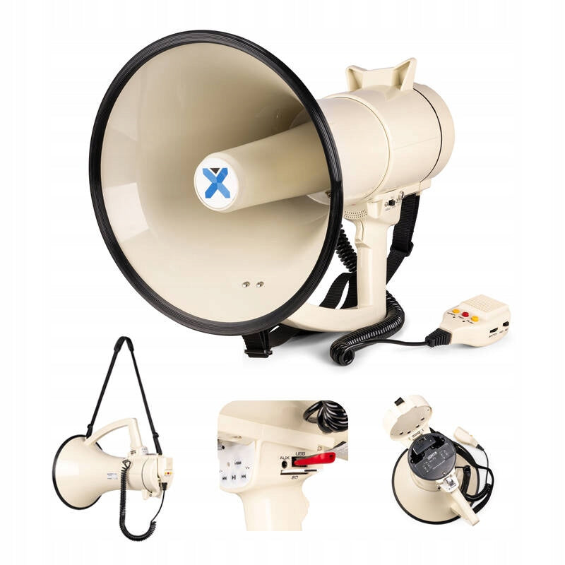 Powerful megaphone large megaphone 120W BT speaker USB rechargeable long range