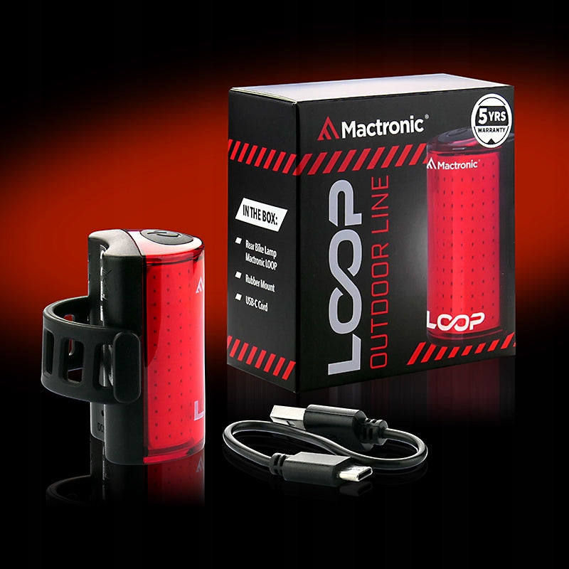 Powerful rear bike light Mactronic LOOP ABR0061