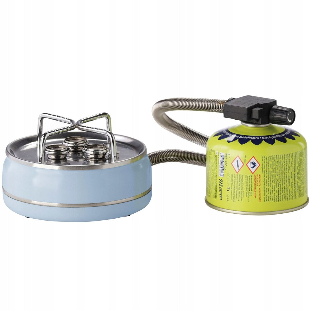 Powerful tourist stove BOB 3 burners piezo igniter 2.8 kW Packaging status original