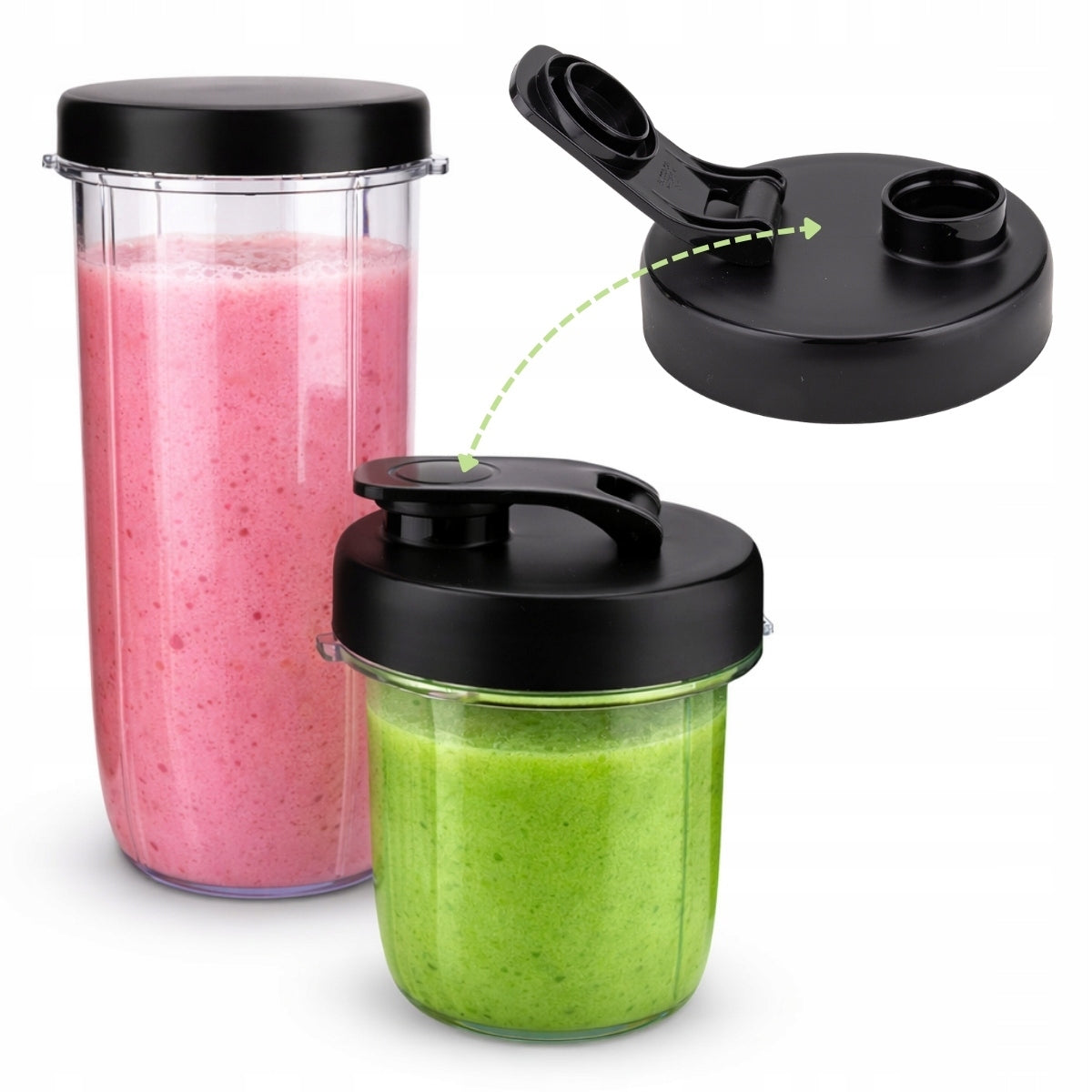 Powerful two-cup blender for fruit, smoothie and homemade juices Packaging status original
