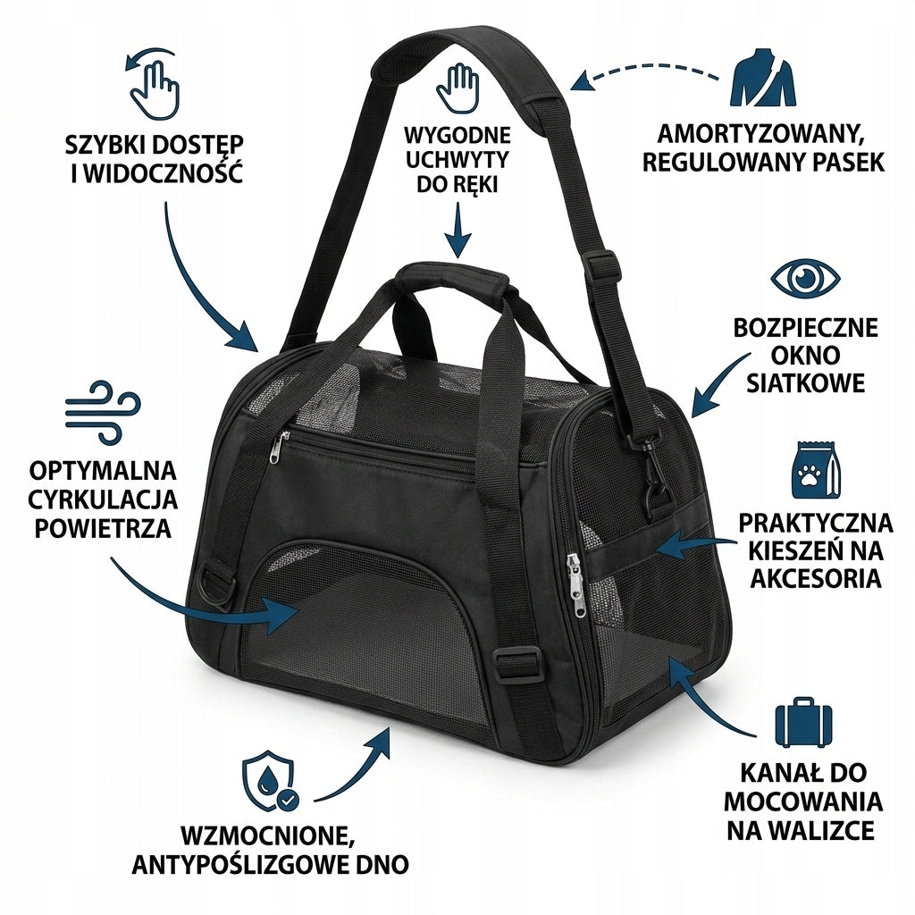 Practical Travel BAG for Cat Rabbit TRANSPORTER 52x33 Manufacturer code 20185/CZA