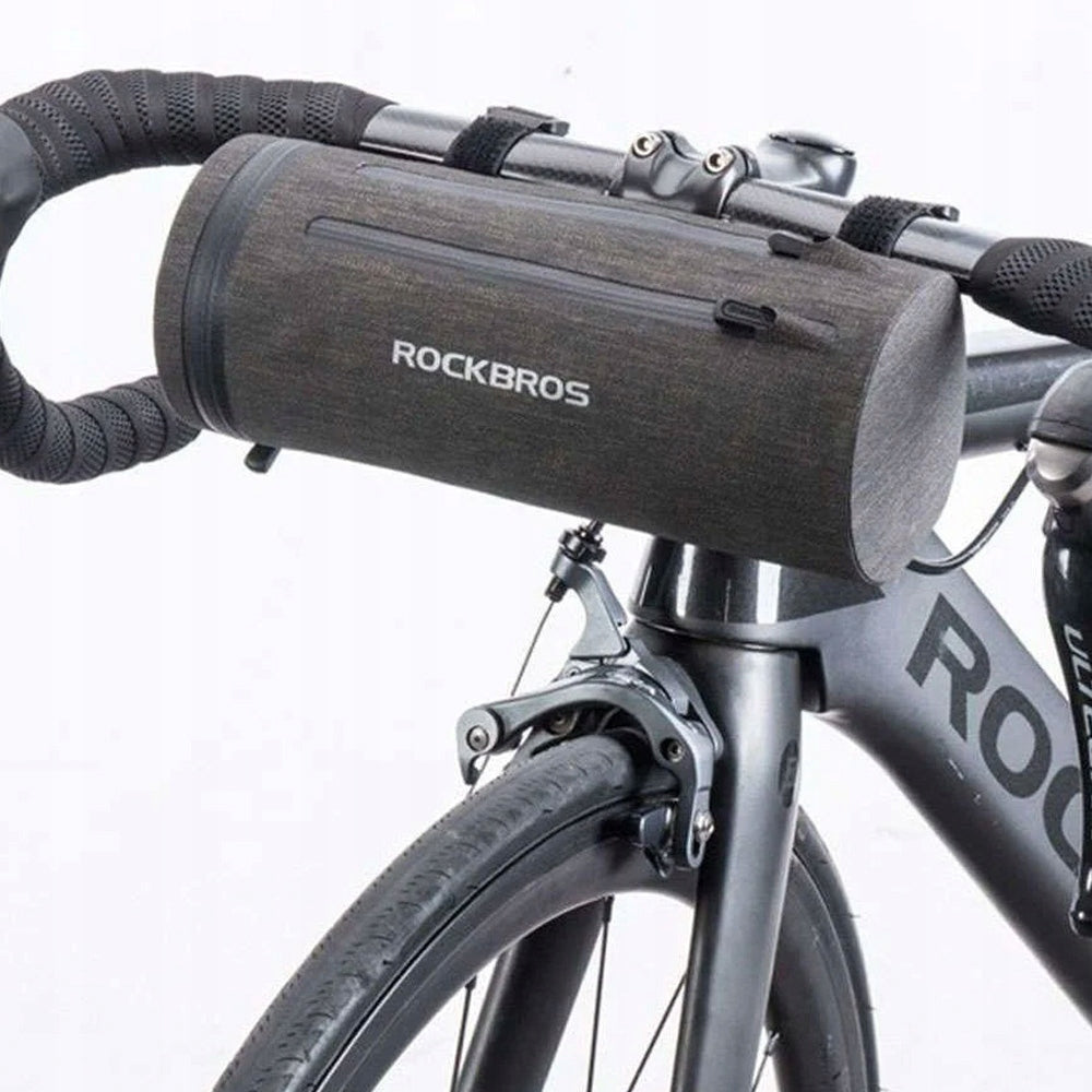 Practical bicycle bag waterproof handlebar mounted black