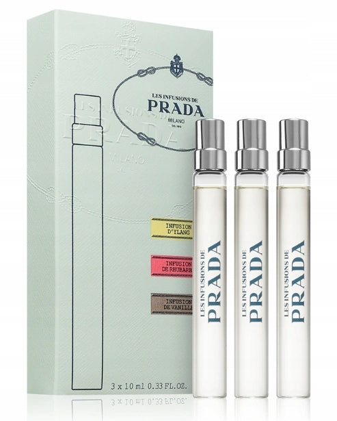 Prada Les Infusions Zest 3x10ml Vanilla Ylang Rhubarb Discovery Set
