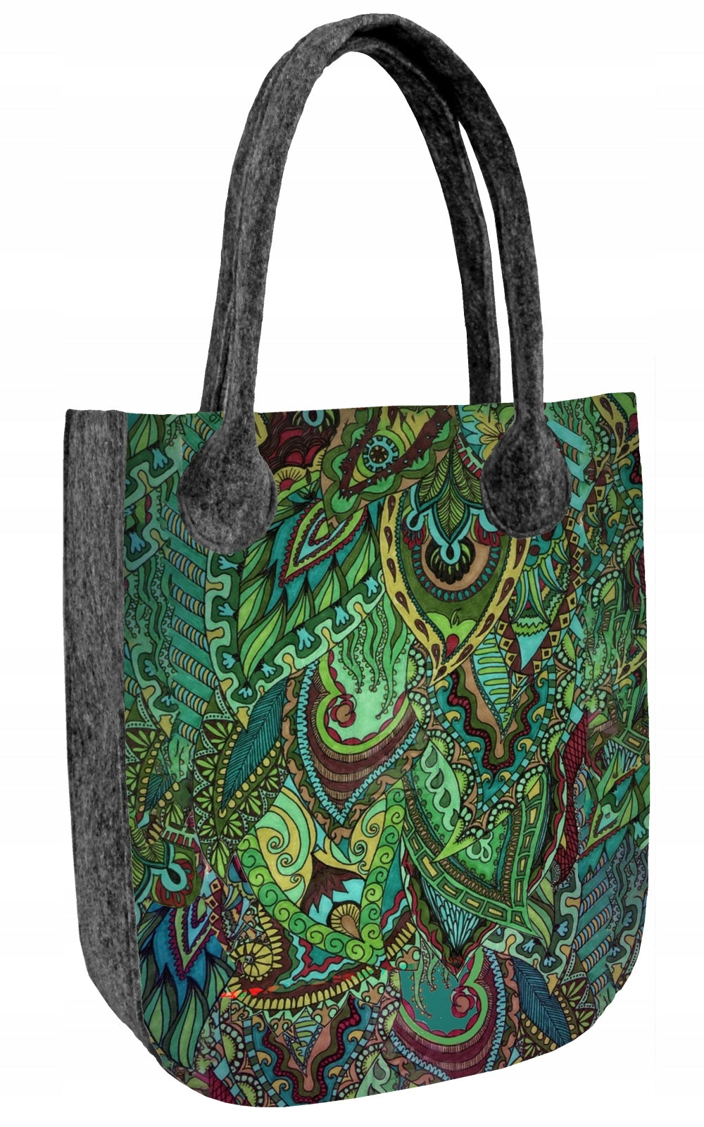 Öko-Filz-Handtasche City Alga 