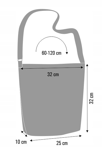Handtasche aus Öko-Filz für Damen Funky Carousel 