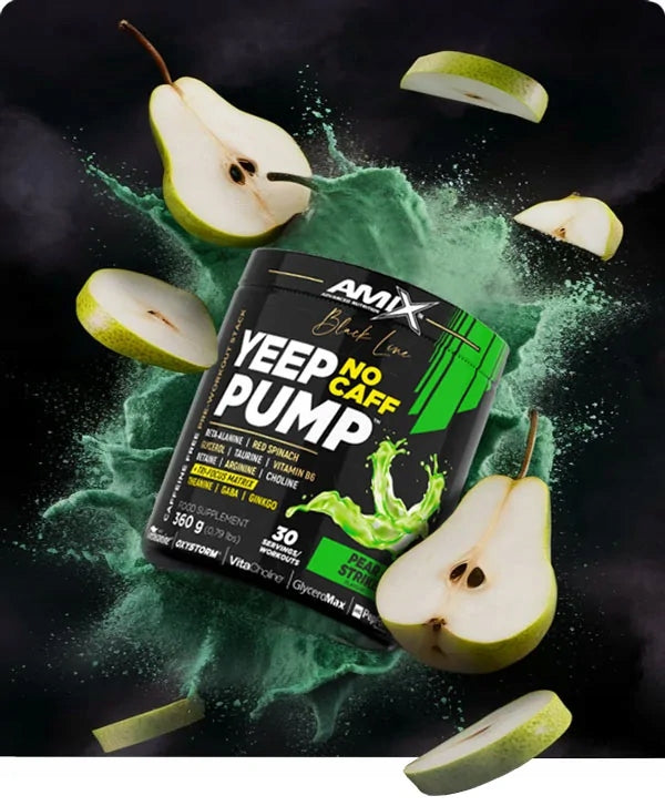 Pre-WORKOUT WITHOUT CAFFEINE Mega pump and focus! Amix Yeep Pump NO CAFF Expiration date at least 1 year from the date of purchase