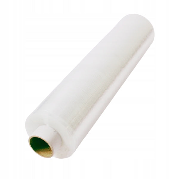 Pre-stretch film 8 micron transparent