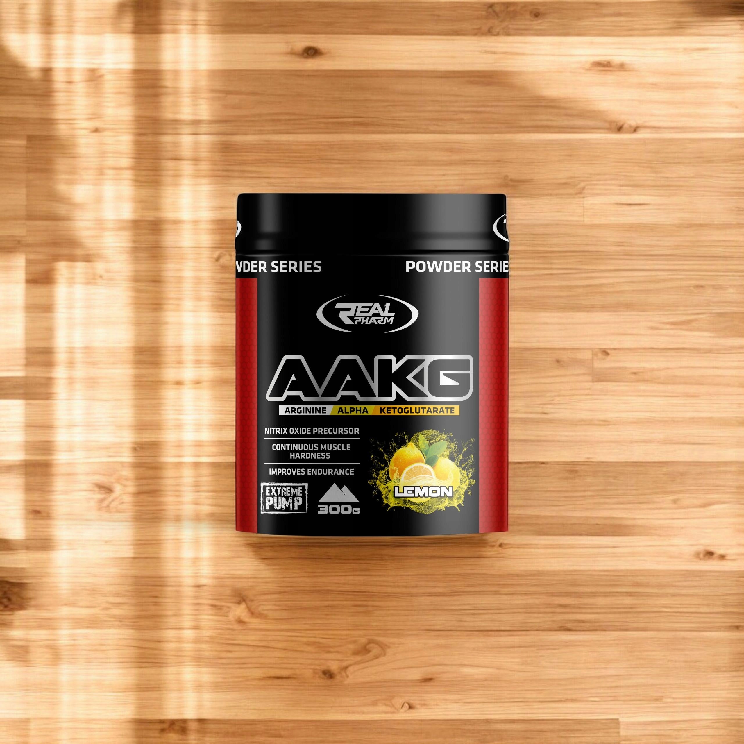 Pre-workout AAKG 300g Strength Muscle Pump Arginine Lemon Real Pharm Brand Real Pharm