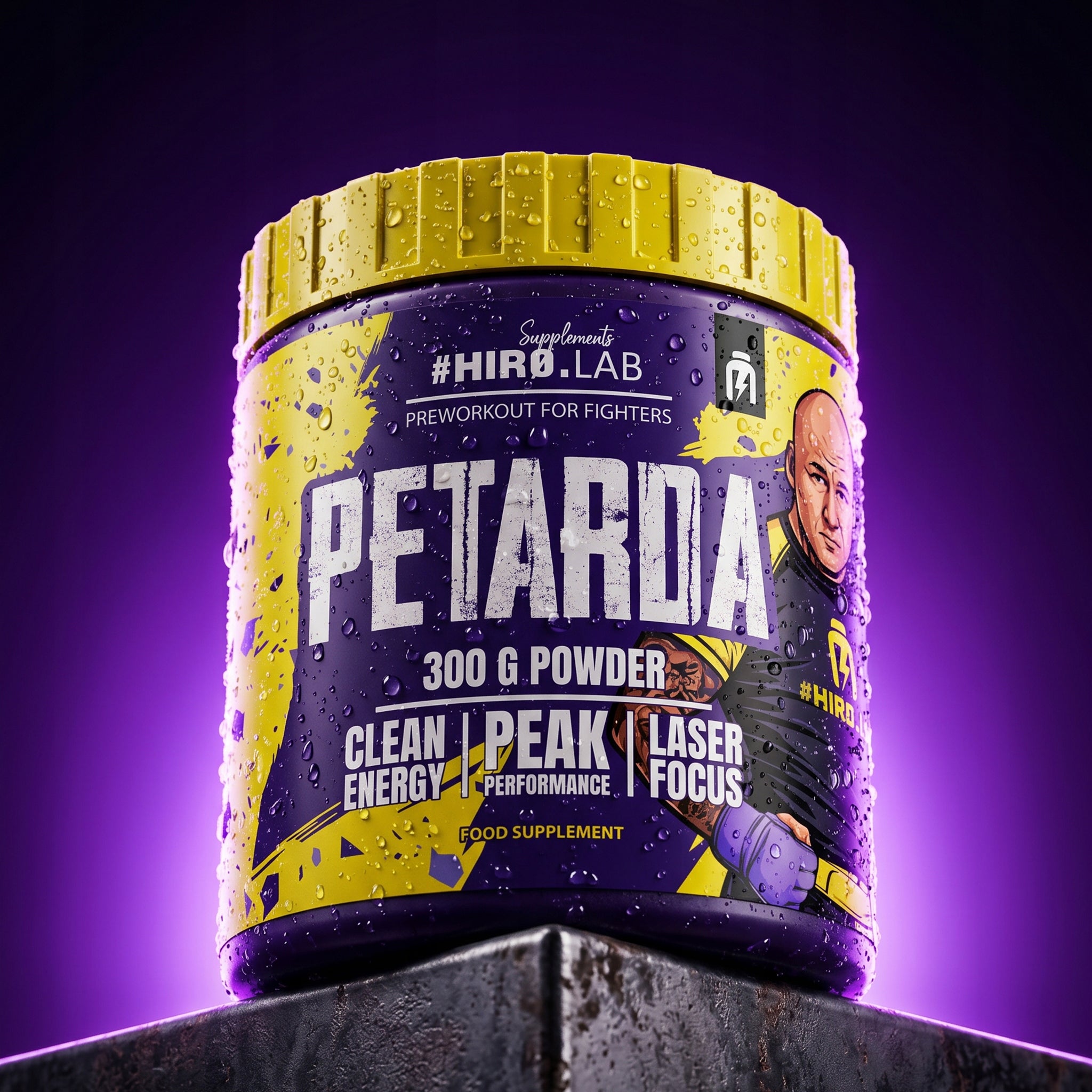 Pre-workout Artur Pin PETARDA 300g Hiro.Lab Green Apple Caffeine Expiration date at least six months from the date of purchase