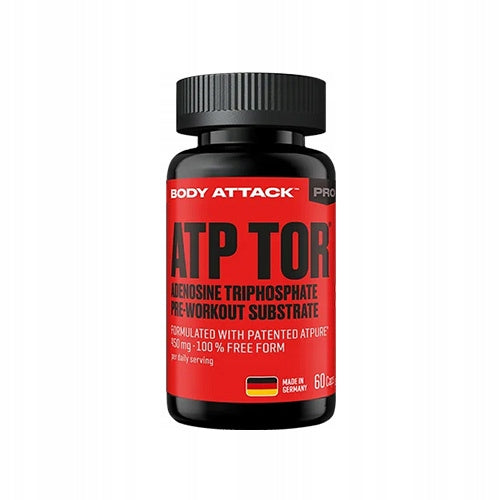 Pre-workout BODY ATTACK ATP TOR 60 Capsules Strength Energy Training Expiration date at least six months from the date of purchase