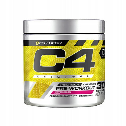 Pre-workout CELLUCOR C4 Original Creatine Beta-Alanine Watermelon 30p Expiration date at least six months from the date of purchase