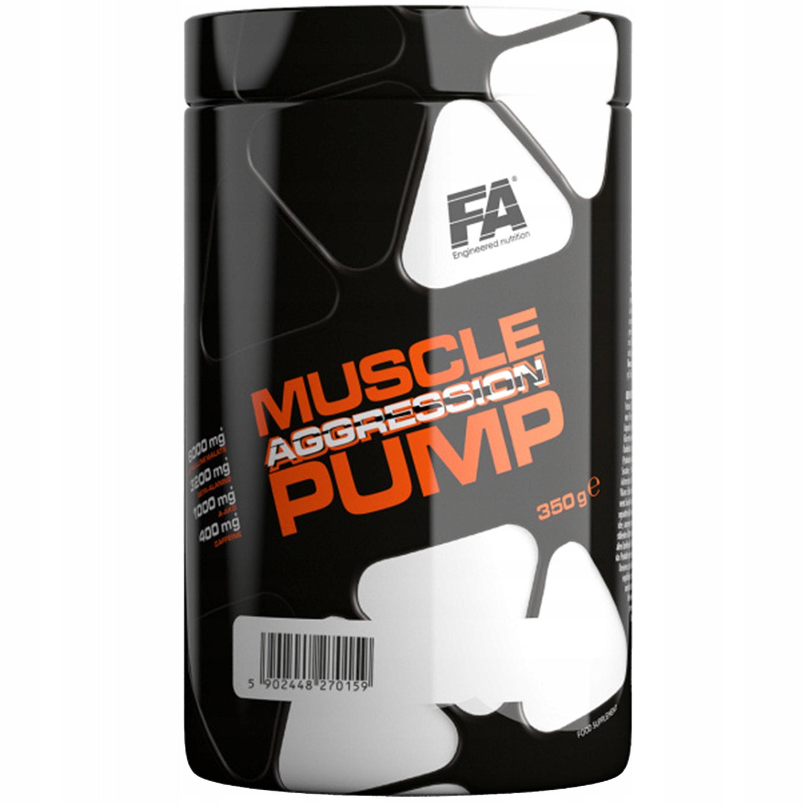 Pre-workout Caffeine Beta-Alanine Citrus 350g Energy Strength