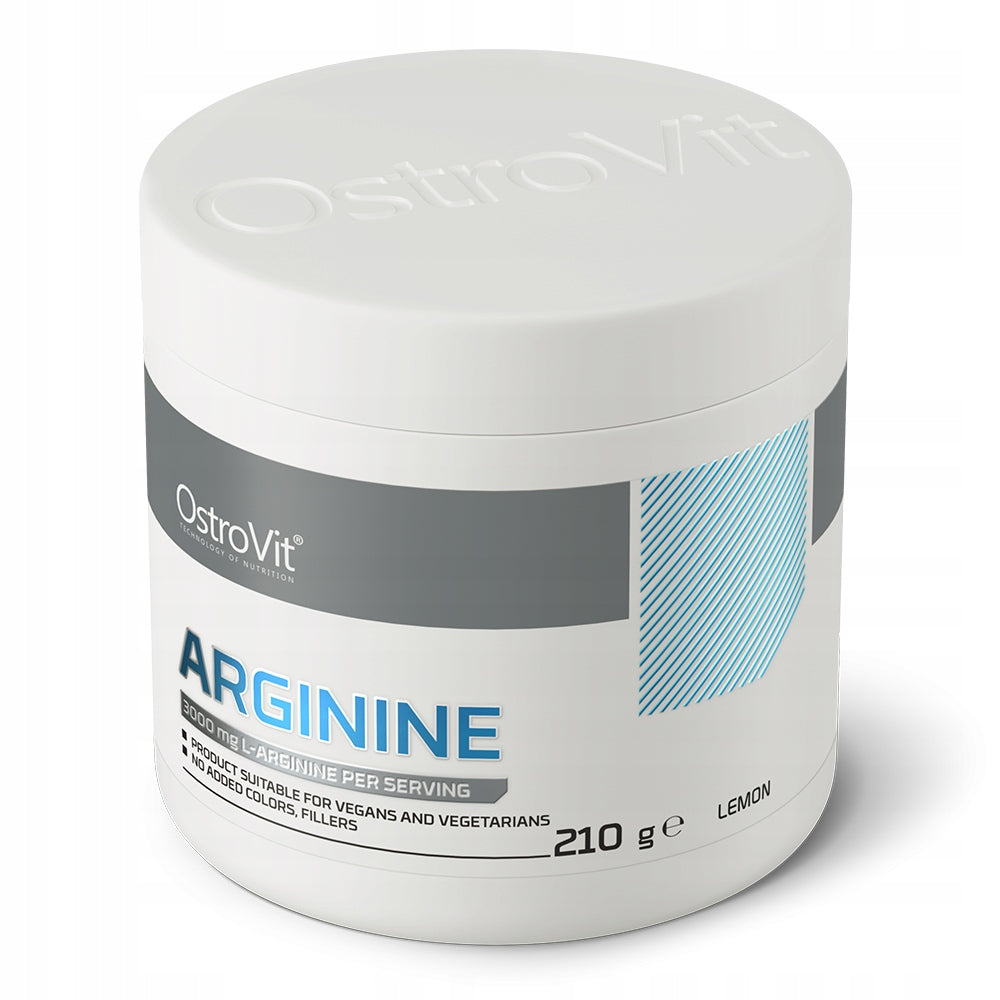Pre-workout Conditioner OstroVit Arginine Lemon Flavour 210 g Packaging status original