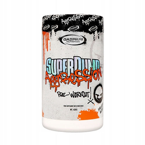 Pre-workout GASPARI Super Pump Aggression 420g Mango Pump Strength Packaging status original